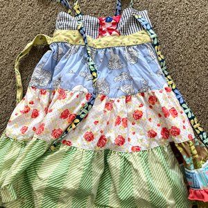 Matilda Jane Tiered Circus Ticket Dress Sz4